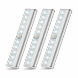 10 LED Motion Sensor Stick-on Light Bar (3 Pack)