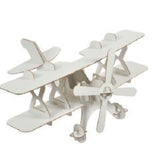 Airplane model kit, cardboard toy for construction and painting, DIY,