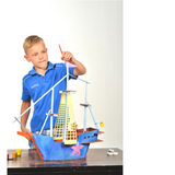 Cardboard Ship model kit, toy for construction and painting, DIY, 3D,