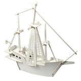 Cardboard Ship model kit, toy for construction and painting, DIY, 3D,