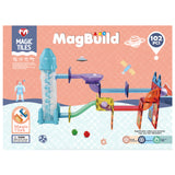 Zummy 102 Pieces Kids Magnetic Building Blocks Tile Set