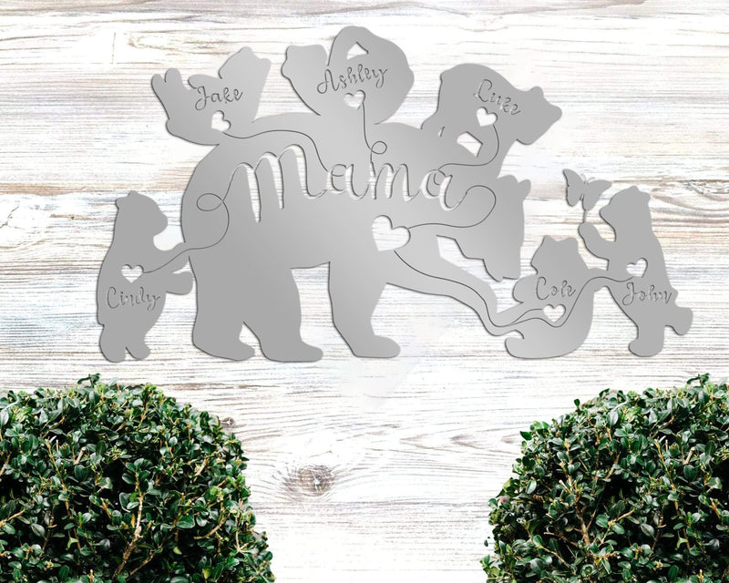 Mama Bear Metal Sign