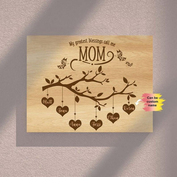 Family Tree Canvas - For Mom