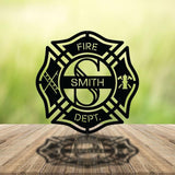 Personalized Firefighter Monogram