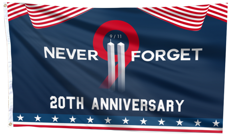 Never Forget - 20th Anniversary Flag