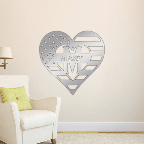 USA Heart Flag