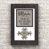 For Mom Puzzle Sign Canvas