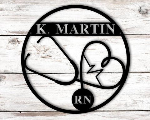 Nurse Personalized Monogram