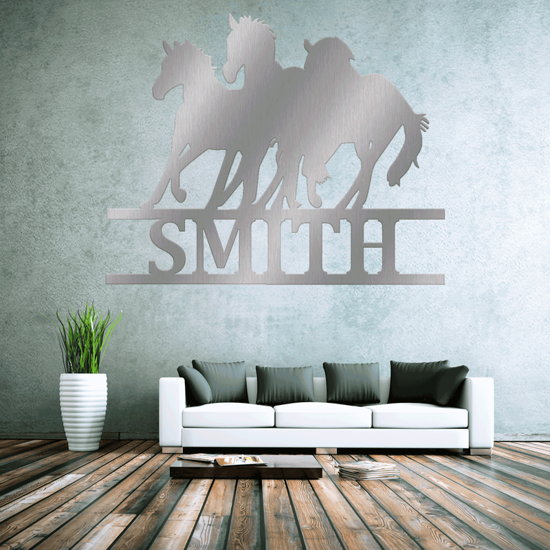 Running Horses Monogram