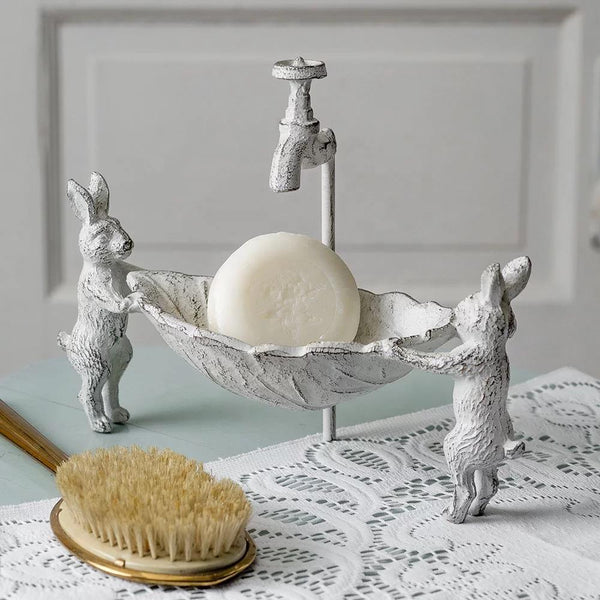 Vintage Bunny Soap Bathtub