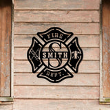 Personalized Firefighter Monogram