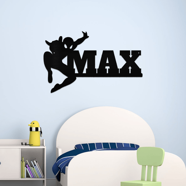 Spider-man Name Metal Sign