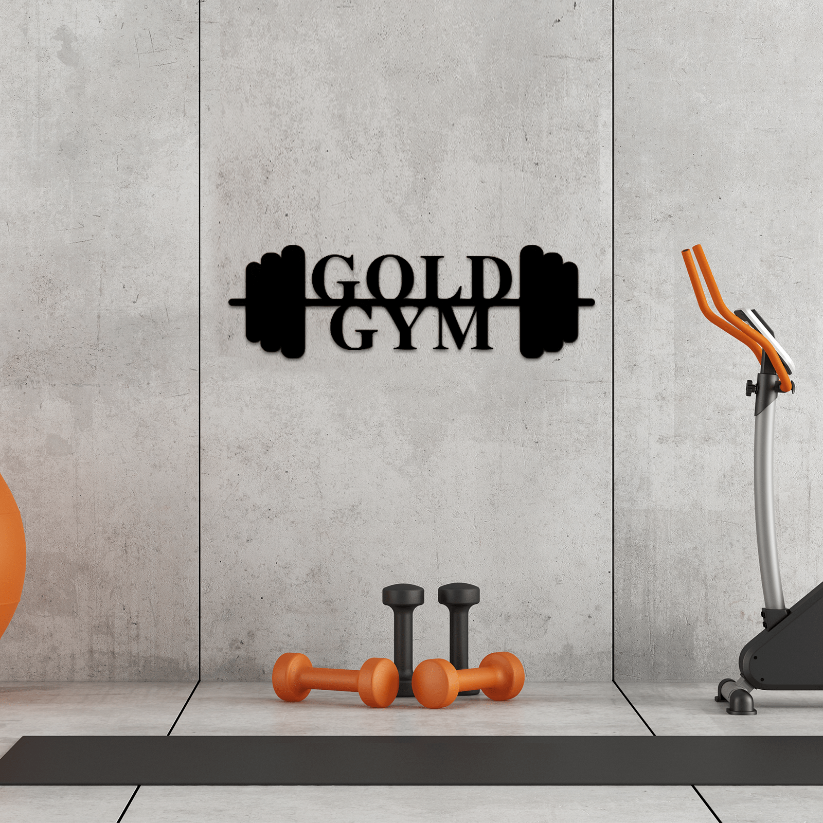 Metal Gym Sign