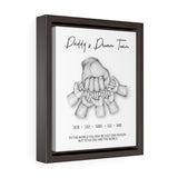 Custom Fist Bump Framed Canvas