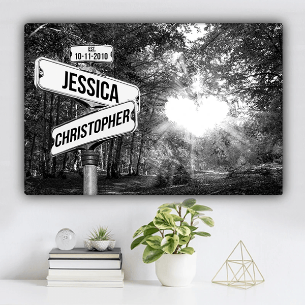 Personalized Love Canopy Premium Canvas