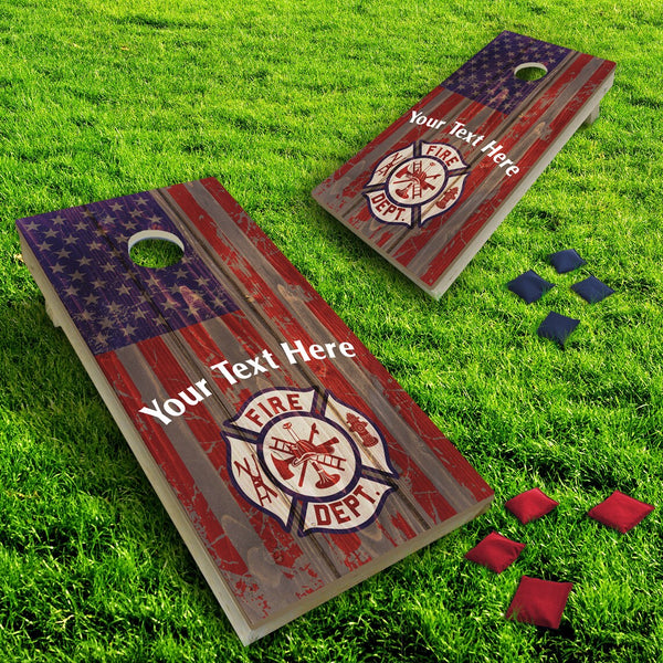 Firefighter Custom Cornhole Board