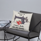 Personalized Sewing Design Pillow