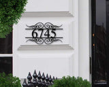 Metal House Number Sign