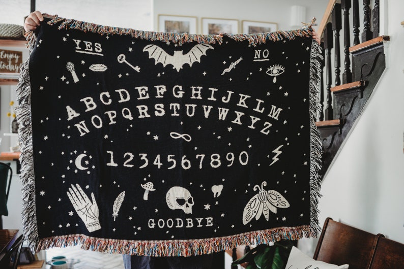 Ouija Board Woven Throw Blanket