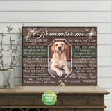 Personalized Dog Memorial Canvas