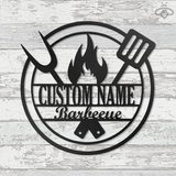 Dad's Custom Metal Art BBQ Sign