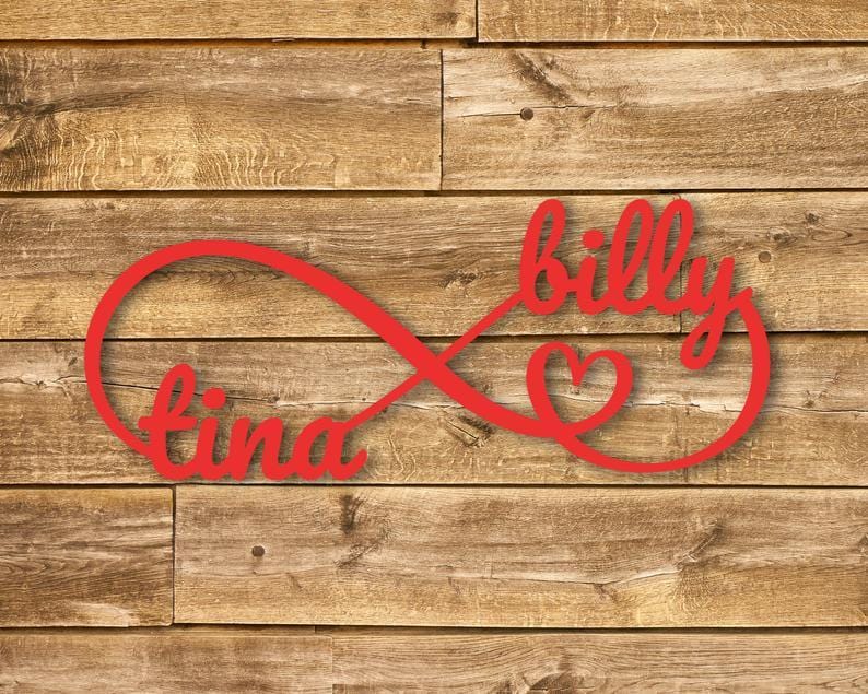 Personalized Infinity Love Sign